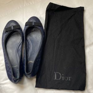 Dior Cannage Ballerina flats in Navy